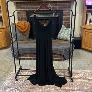Lulus black cowl neck gown